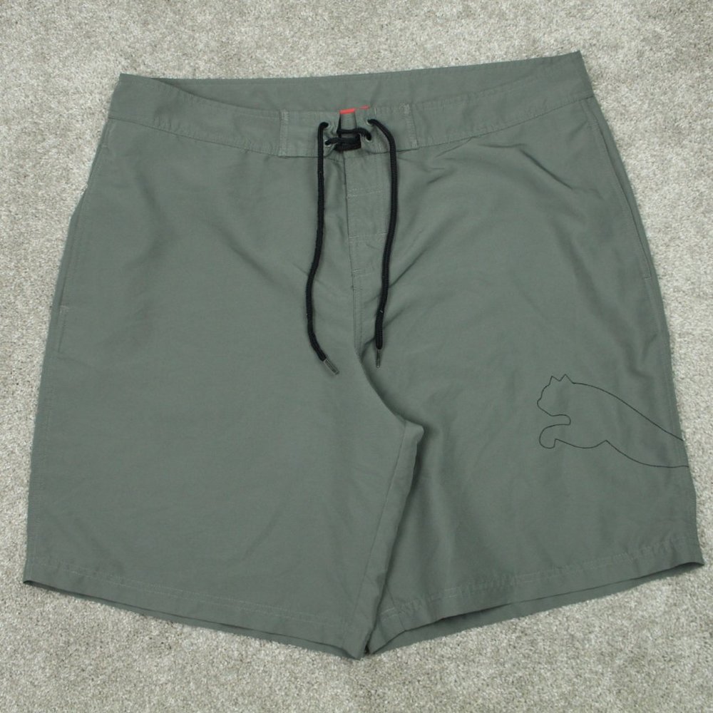 Puma Hybrid Board Shorts Mens XL Polyester Bathing Swim Suit Trunks w/10" inseam